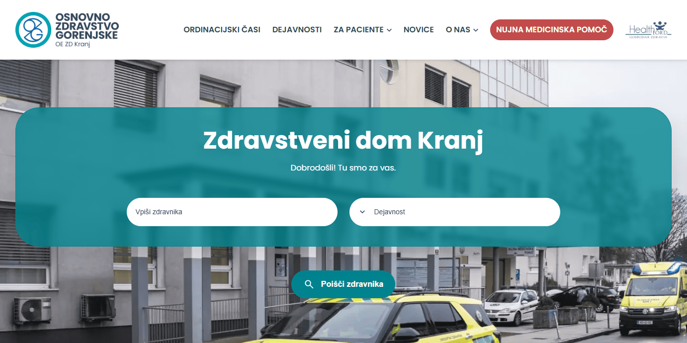 Nova spletna stran ZD Kranj